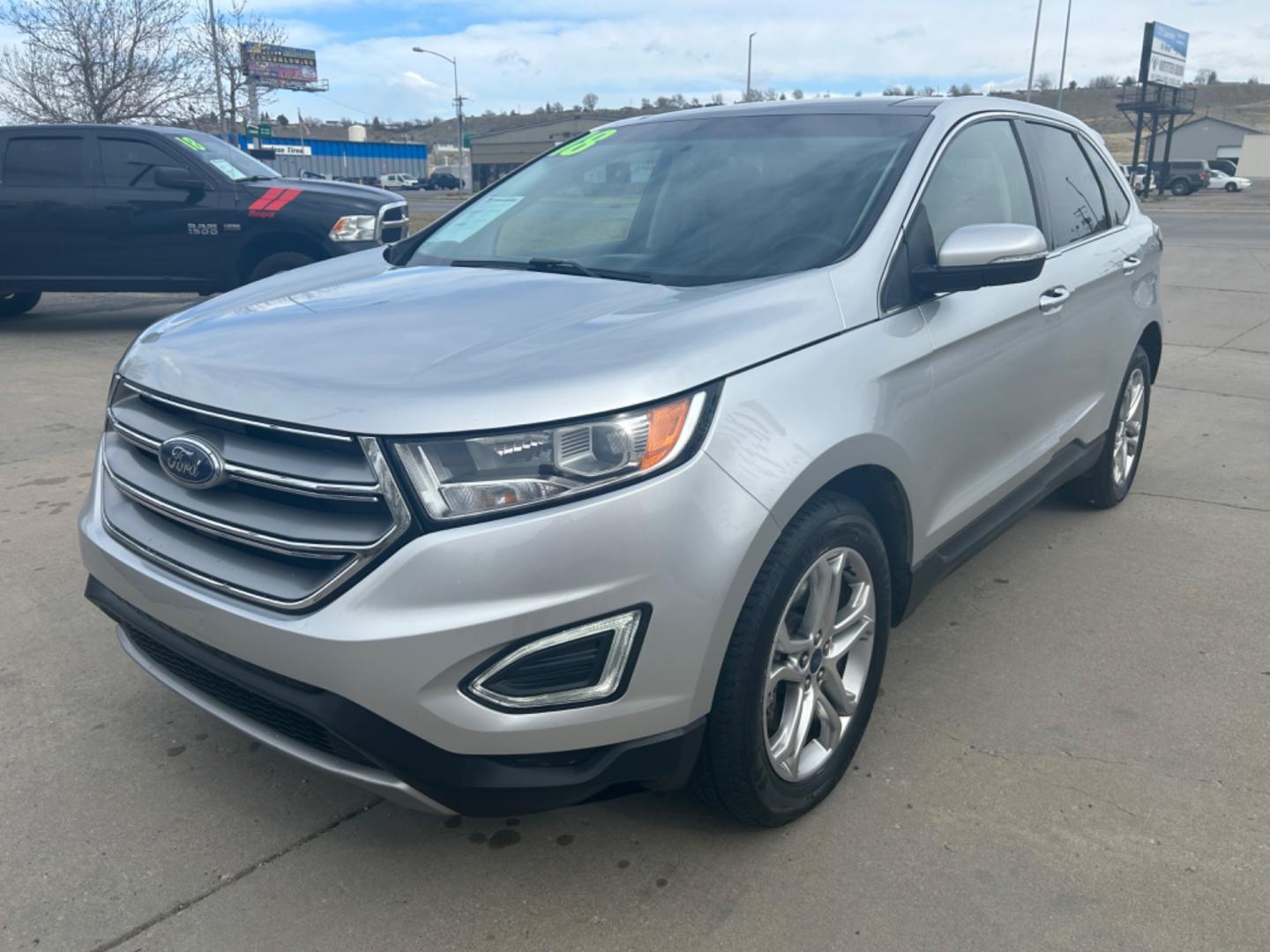 2018 Silver /BLACK Ford Edge Titanium AWD (2FMPK4K98JB) with an 2.0L L4 DOHC 16V engine, 6A transmission, located at 3030 CY Ave, Casper, WY, 82604, (307) 265-3830, 42.827816, -106.357483 - Photo#1